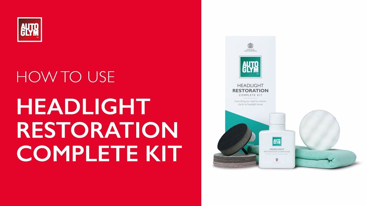 How to use Autoglym Headlight Restoration Complete Kit