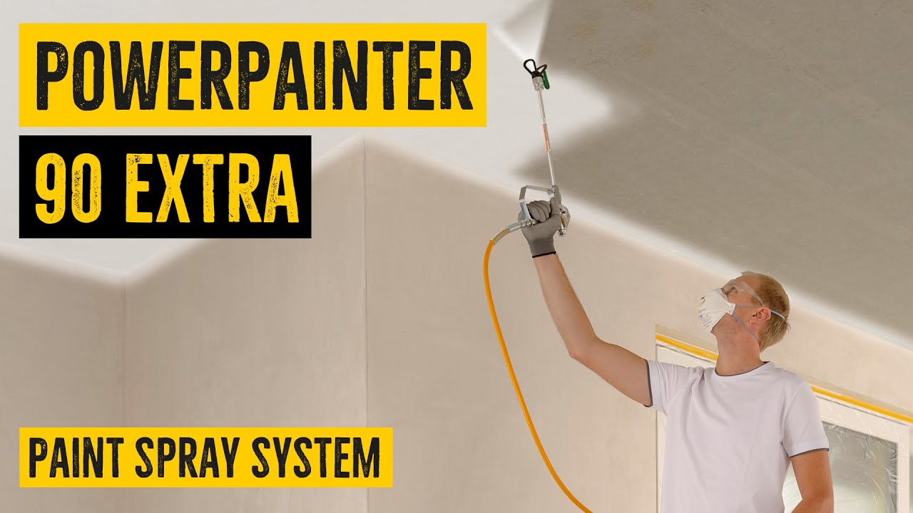 WAGNER PowerPainter 90 Extra | Spray painting on bare plaster