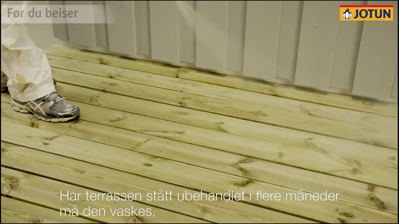 Beise ubehandlet terrasse