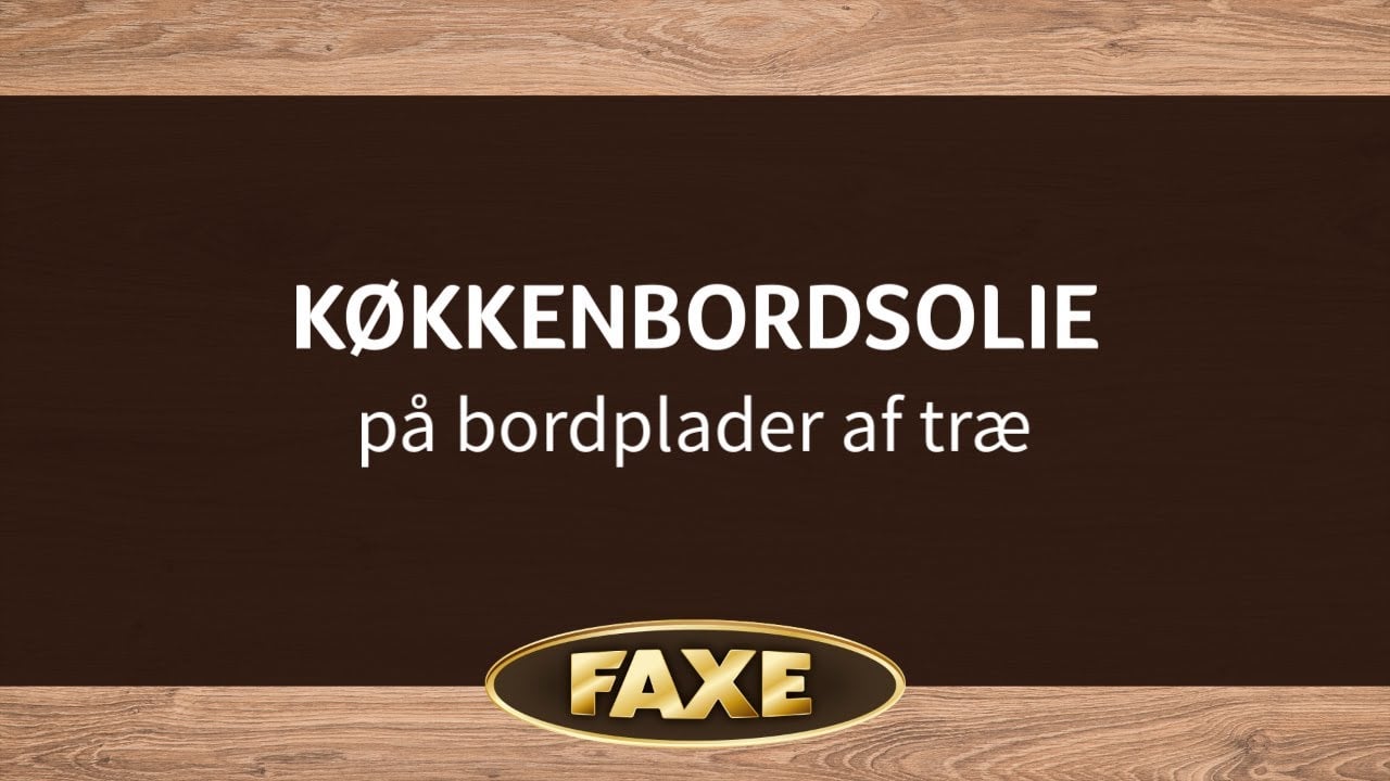 Køkkenbordolie på bordplader af træ