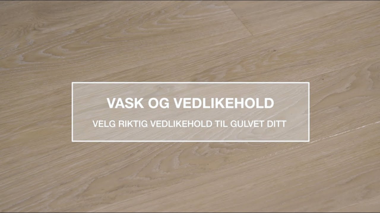 Vask og vedlikehold av tregulv med Osmo produkter.