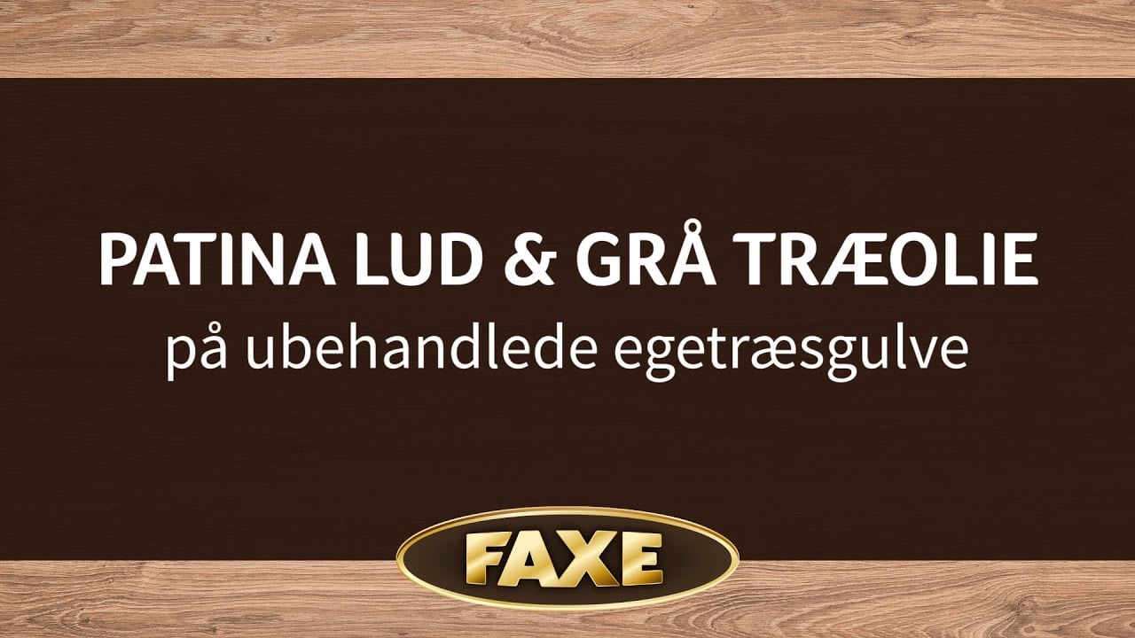 Patina lud og grå træolie på ubehandlede egetræsgulve