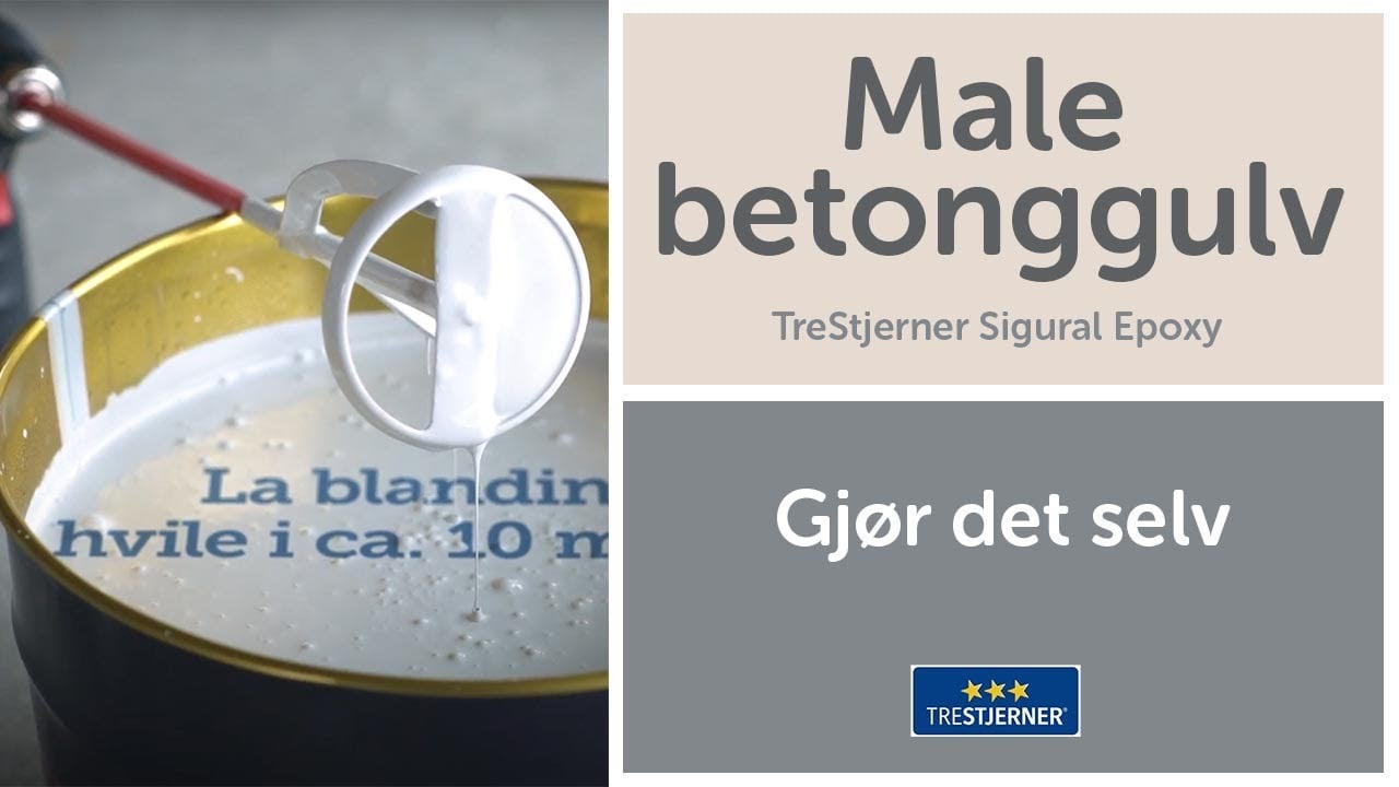 Male betonggulv - TreStjerner Sigural Epoxy