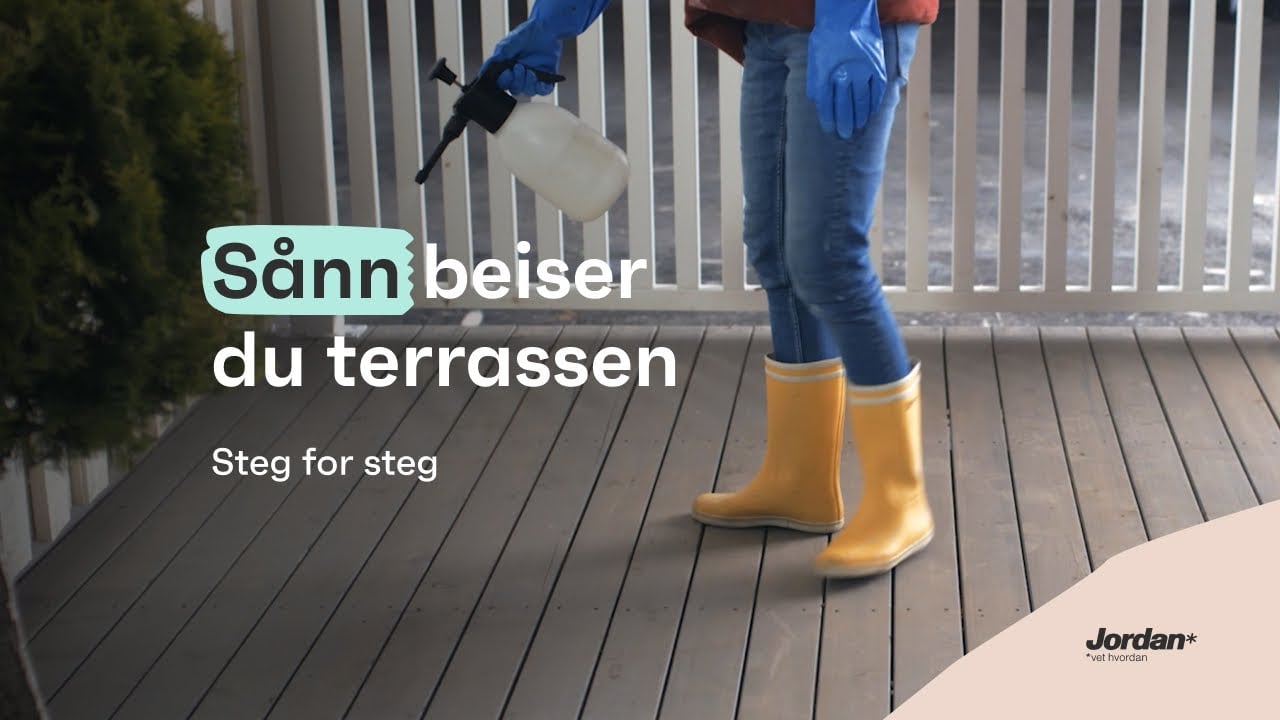 Sånn beiser du terrassen - Steg for steg
