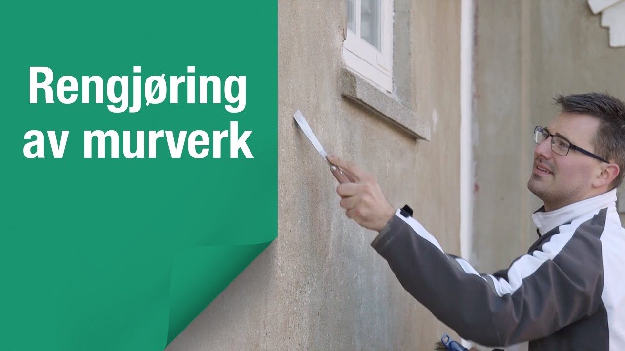 Slik gjør du murfasaden klar til behandling