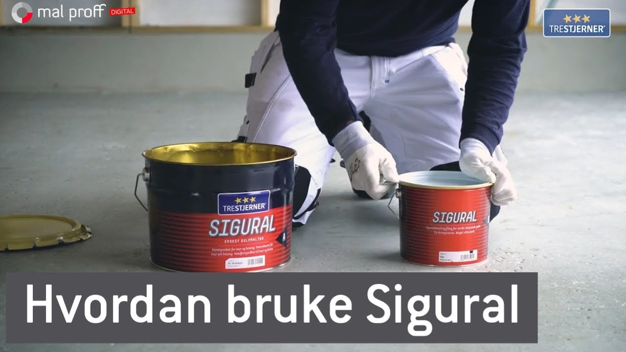 Hvordan bruke Sigural Epoksymaling