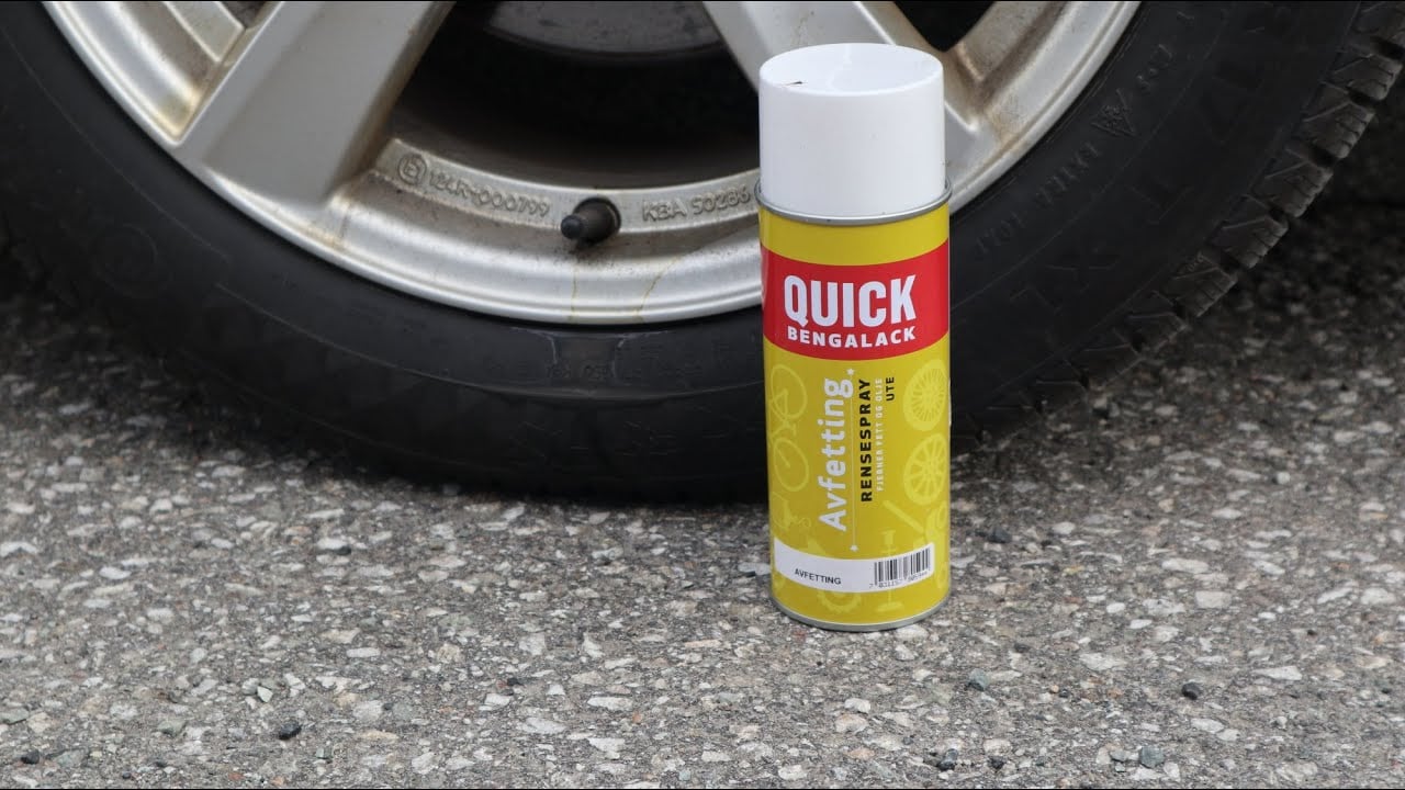 Få rene felger med avfettingspray fra Quick Bengalack