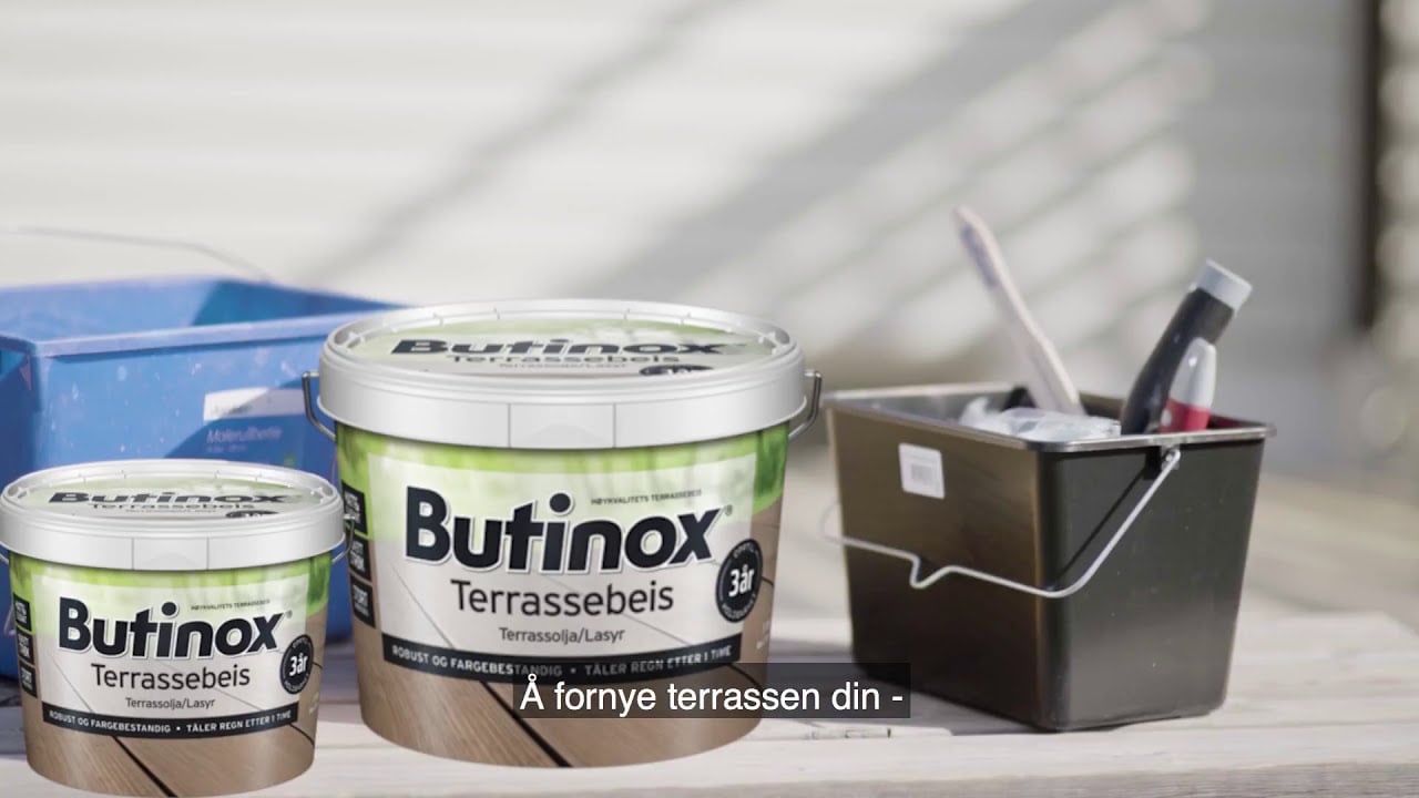 Slik beiser du terrassen med Butinox Terrassebeis