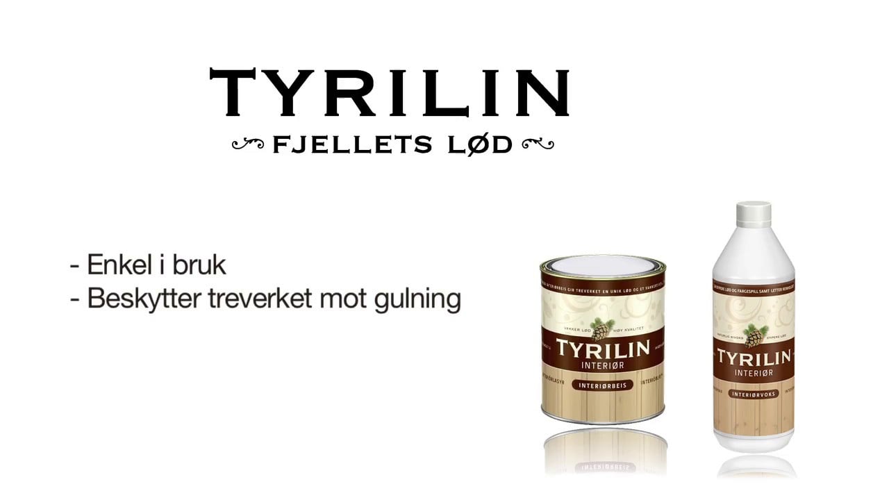 Tyrilin Interiørbeis - Unik lød og fargespill - i ett strøk!