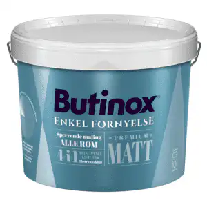 Butinox Interiør Sperrende Premium matt 4i1 maling 9 liter