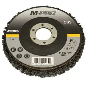 Grovrengjøringsrondell Sliperondell Mirka 115 mm x 22 mm