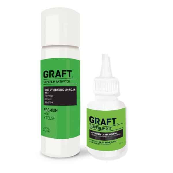 Lynlim super hurtig lim 2 komp. Graft Superbond Mitre 50 ml + 200 ml aktivator
