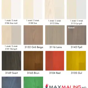 Osmo dekorvoks intensiv fargekart