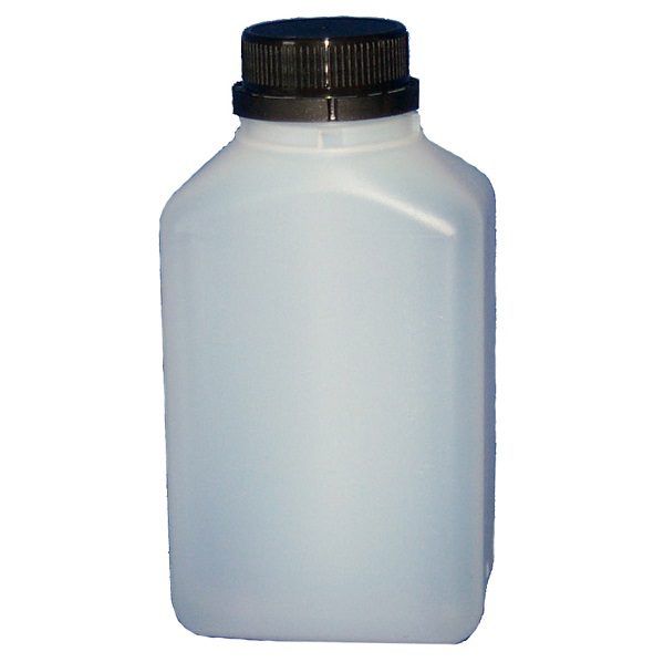 Plastflaske firkantet med kork 0,5 liter