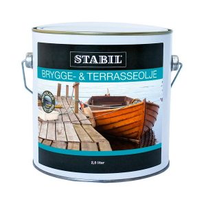 Stabil Bryggeolje / Terrasseolje med tjære 2,7 liter
