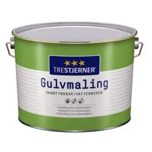 Trestjerner gulvmaling halvblank 9 liter