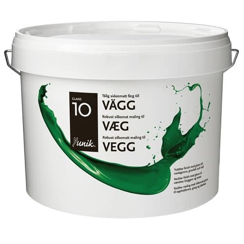 Veggmaling 10 glans, 10 liter