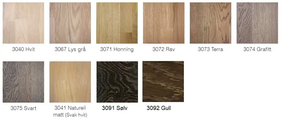 fargekart osmo Pigmentert Hardvoksolje