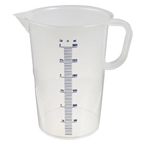 Målebeger / Litermål med gradering 0,5 liter