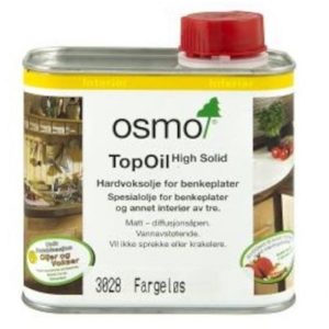 Osmo TopOil for benkeplater 3028 Fargeløs Silkematt 0,5 liter