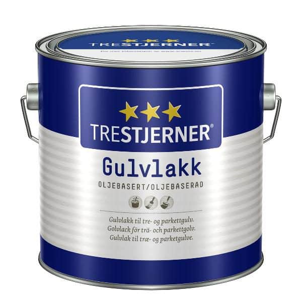 Trestjerner oljebasert gulvlakk Klarlakk 3 liter