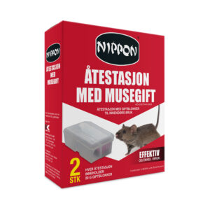 Nippon Åtestasjon med musegift 2 pk.