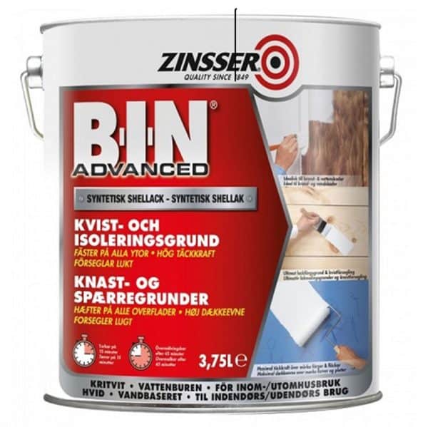 BIN Advanced Kvist-Sperre-Superheftgrunn Vannbasert 2,5 liter