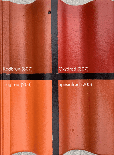 Nowocoat Rødbrun (807) Oksydrød oxydrød (307 Teglrød (2039 Spesialrød (205) Nowocoat Profesjonell Takmaling 20 liter