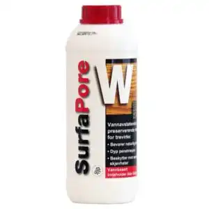 SurfaPore W impregnering treverk antiparasitt 1 liter