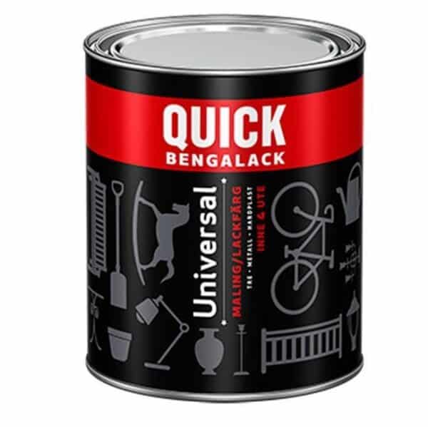 Quick Bengalack nr 150 Sort Blank 0,75 liter