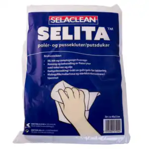 Selita myk Poleringsklut Selaclean 200 gram - 17 stk