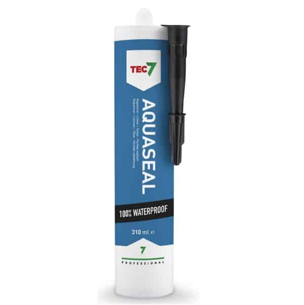 Tec7 Aquaseal Sort elastisk Asfaltlim og tettemasse 310ml