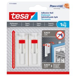 Tesa justerbar limspiker for tapet og gips 2 x 1kg