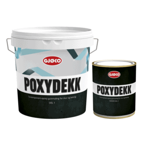 Epoxy gulvmaling Poxydekk Gjøco Valgfri farge 2,7 liter
