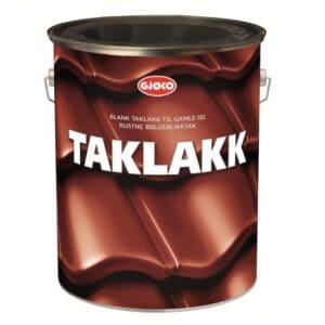 Gjøco Taklakk Sort Maling for rustent bølgeblikktak 10 liter