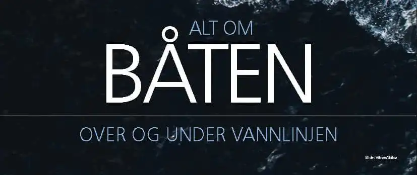 Jotun Yachting sin brosjyre Båten