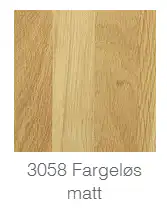 Fargeprøver på eik Osmo topoil 3058 fargeløs matt