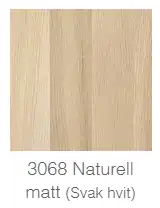 Fargeprøver på eik Osmo topoil 3068 Naturell Matt (svakt hvit)