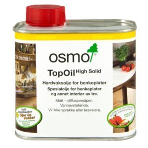 Osmo TopOil for benkeplater 3037 Hvit Silkematt 0,5 liter