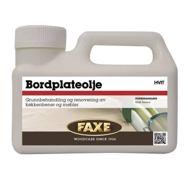 Faxe Bordplateolje Hvit for møbel og interiør 500 ml