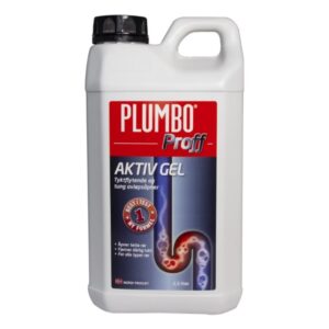 Avløpsåpner Plumbo Proff Aktiv Gel - Klar til bruk 2,5 liter
