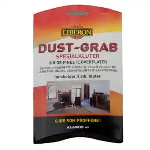 Liberon Harpiksimpregnert støvklut Dust Grab 3 stk