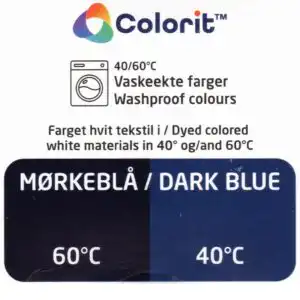 Tekstilfarge Colorit Mørkeblå mørk blå