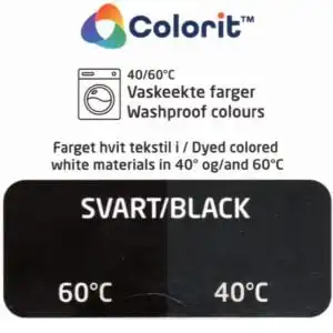 Tekstilfarge Colorit Svart
