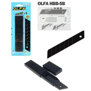 Knivblad avbrekk ekstra skarpt 25mm Olfa Black 5 stk HBB-5B