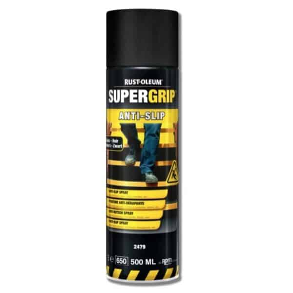 Rust-oleum supergrip anti-slip antisklisikring sort gul 500 ml