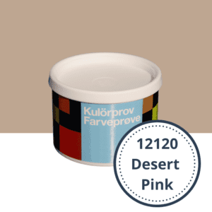 Fargeprøve Maling Yunik 0,4 liter 12120 Desert Pink Ferdigblandet