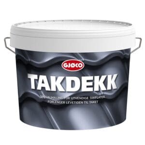 Gjøco Takdekk Sort - maling for takstein og plater 10 liter