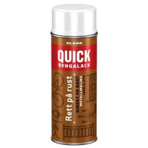Quick Bengalack Rett på rust spray Hvit Blank 400 ml
