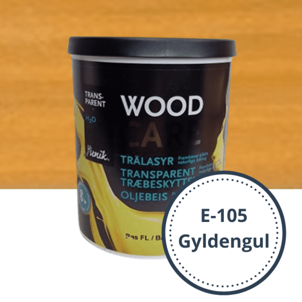 wood care Oljebeis 0,75L farge E-105 Gyldengul